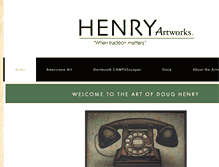 Tablet Screenshot of henryartworks.com